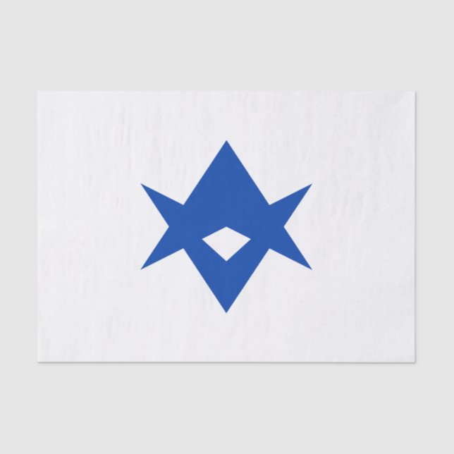 Patriotic tissue paper with flag of Toyota City Seidenpapier (Vorderseite)