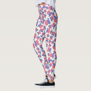 Patriotic Top Hats Leggings