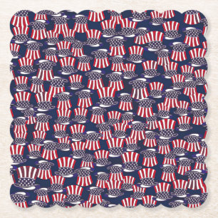Patriotic Top Hats Untersetzer