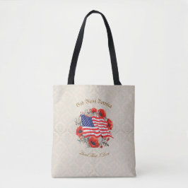 Patriotic Tote Beutel Gott segne Amerika Flagge Po