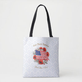 Patriotic Tote Beutel Gott segne Amerika Flagge Po