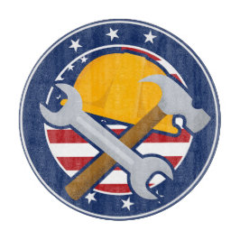 Patriotic Tradesman Schneidebrett