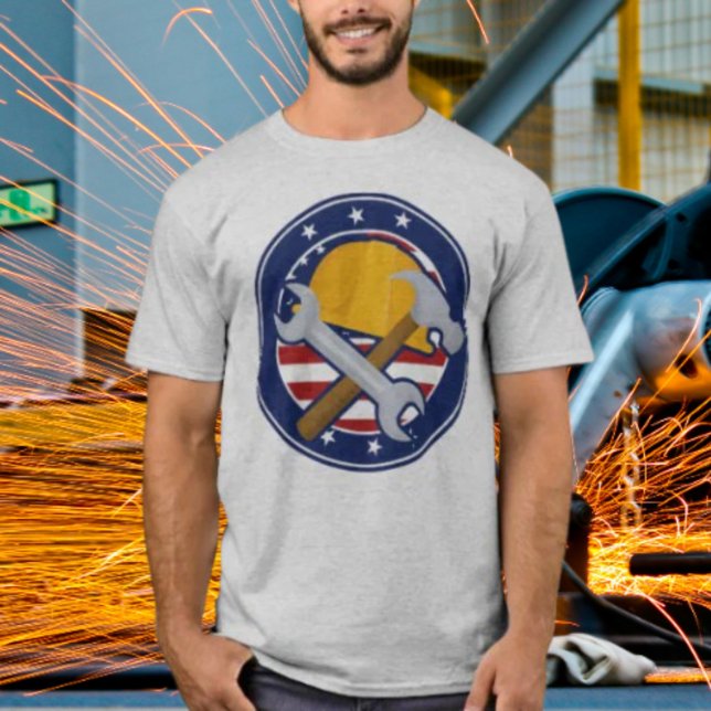 Patriotic Tradesman T-Shirt (Von Creator hochgeladen)