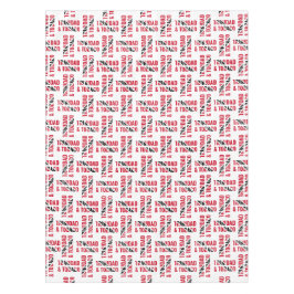 Patriotic TRINIDAD TOBAGO Tabletten Tischdecke