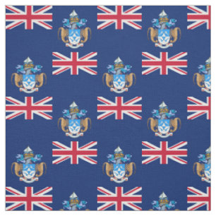 Patriotic Tristan da Cunha Flag Stoff