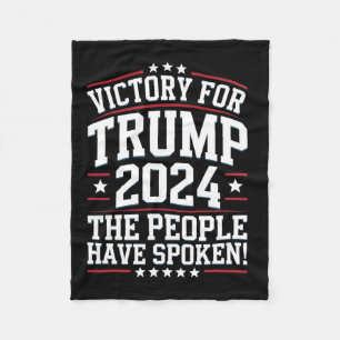 Patriotic Trump 2024 Siegesdesign für Unterstützer Fleecedecke