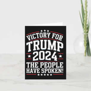 Patriotic Trump 2024 Siegesdesign für Unterstützer Karte