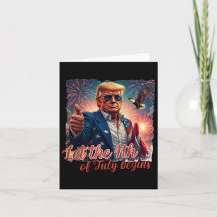 Patriotic Trump Fireworks Ließ den 4. Juli Begi Karte
