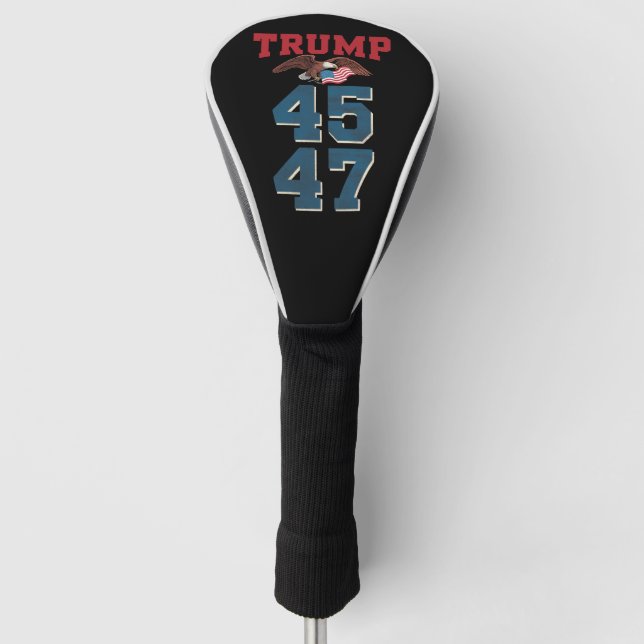 Patriotic Trump gewinnt 45 und 47 Sieger Trump Golf Headcover (Vorderseite)