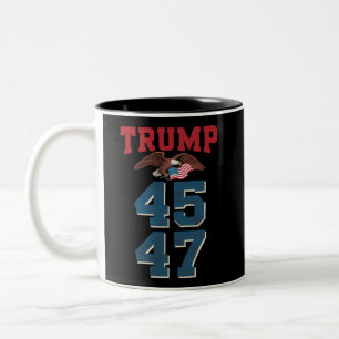 Patriotic Trump gewinnt 45 und 47 Sieger Trump Zweifarbige Tasse