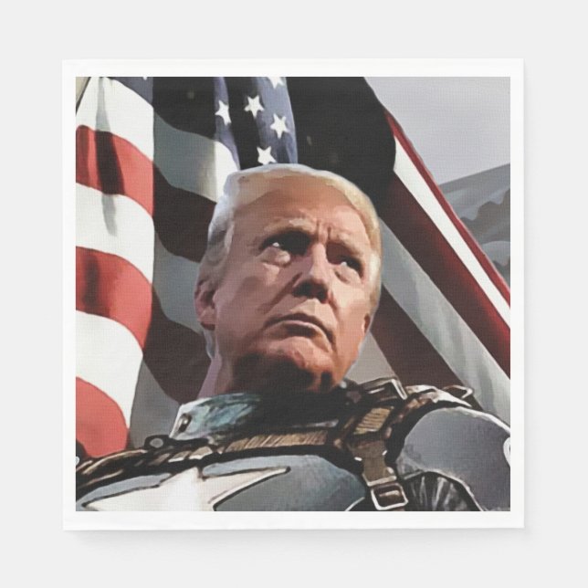 Patriotic Trump Serviette (Vorderseite)