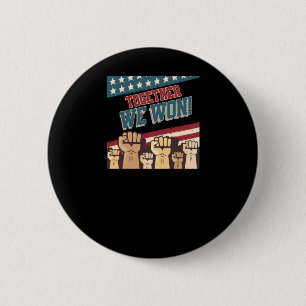 Patriotic Trump Wir gewinnen Männer Frauen Teen Ki Button