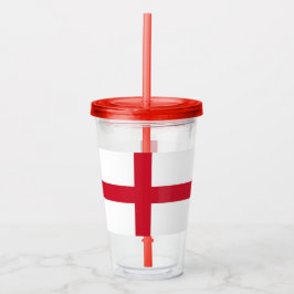 Patriotic Tumbler mit Flagge von England Acryltrinkbecher