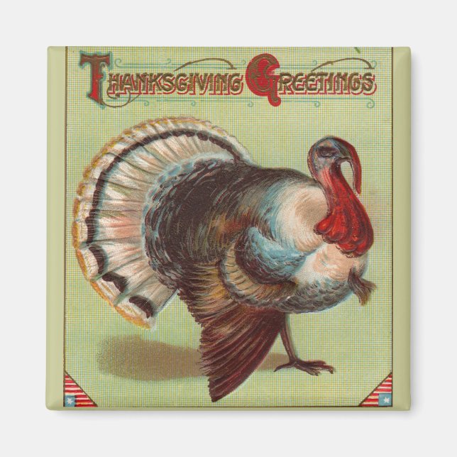 Patriotic Turkey Magnet (Vorne)