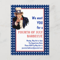 Patriotic Uncle Sam 4TH JULY GRILLEN BARBECUE