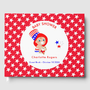 Patriotic Uncle Sam American Baby Personalisiert Gästebuch