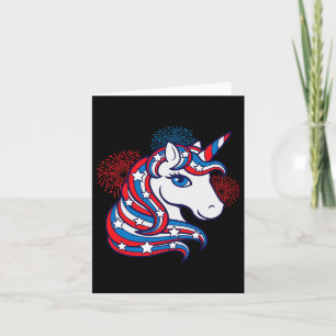 Patriotic Unicorn 4. Juli Shirt für Girls Amer Karte