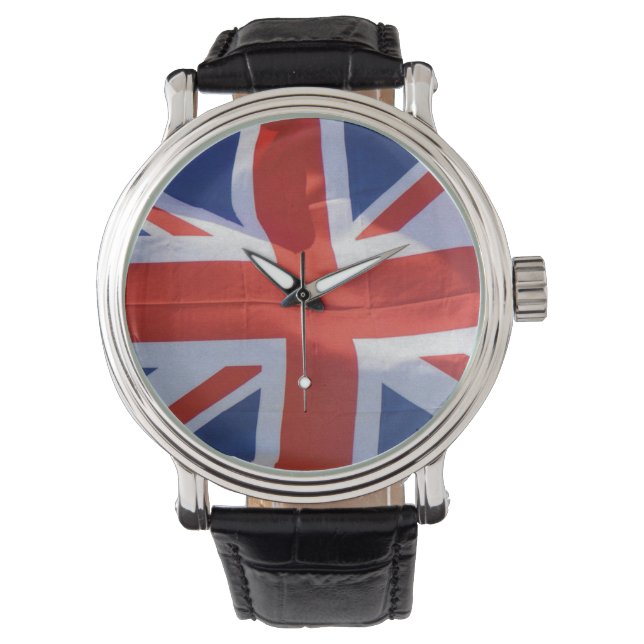 Patriotic Union Jack, Großbritanniens Gewerkschaft Armbanduhr (Vorderseite)