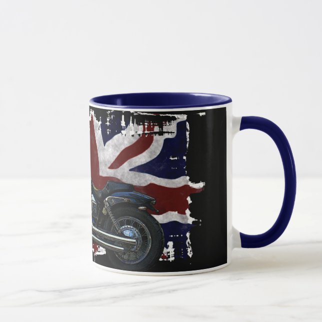 Patriotic Union Jack, UK Gewerkschaft Flag, Motorr Tasse (Rechts)