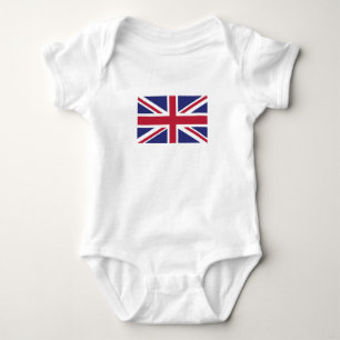 Patriotic United Kingdom Flag Baby Strampler