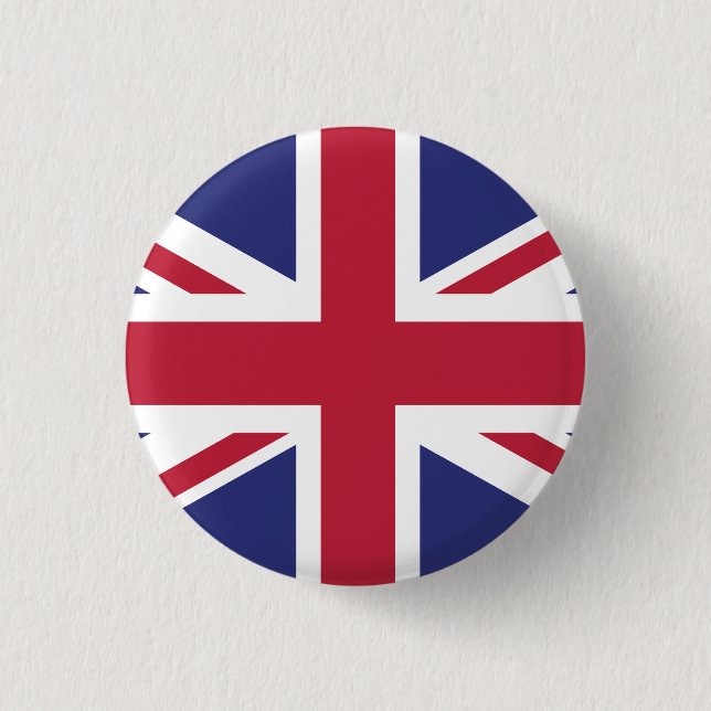 Patriotic United Kingdom Flag Button (Vorderseite)