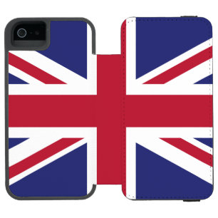 Patriotic United Kingdom Flag Incipio Watson™ iPhone 5 Geldbörsen Hülle