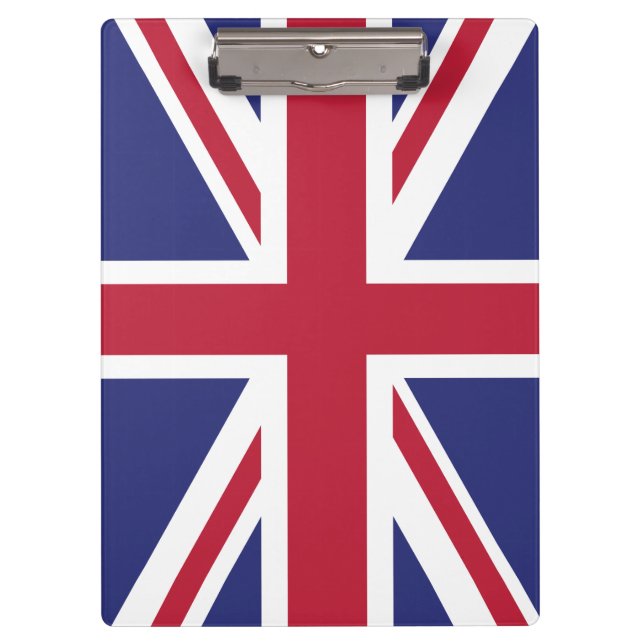 Patriotic United Kingdom Flag Klemmbrett (Vorderseite)