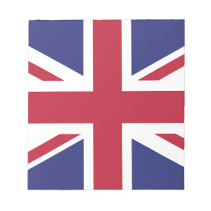 Patriotic United Kingdom Flag Notizblock