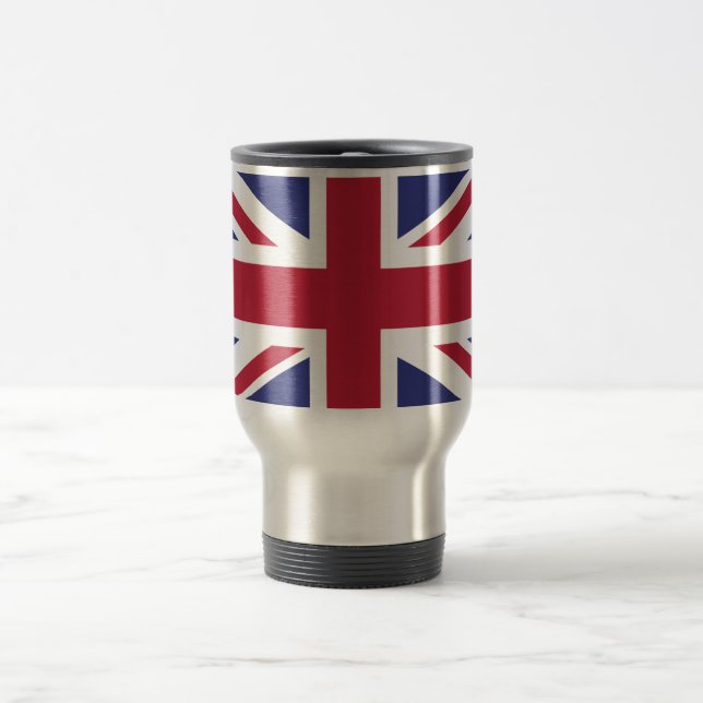 Patriotic United Kingdom Flag Reisebecher (Mittel)