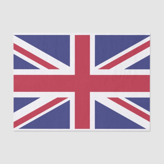 Patriotic United Kingdom Flag Seidenpapier (Vorderseite)