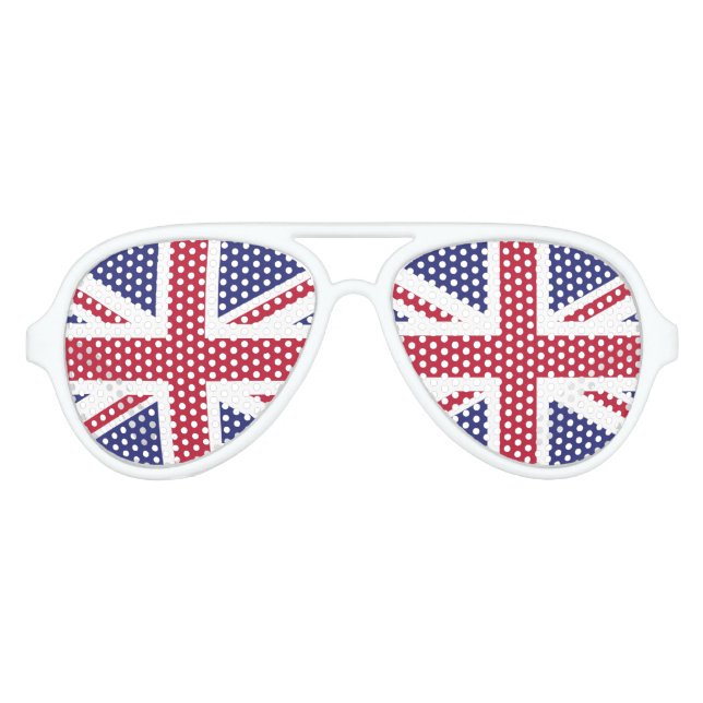 Patriotic United Kingdom Flag Sonnenbrille (Vorderseite)