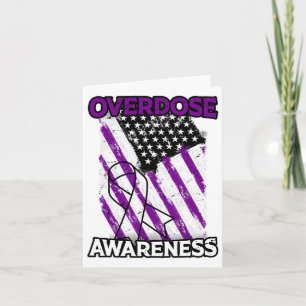 Patriotic Us Flag Arzneimittel Überdosierung Opioi Karte