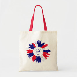 Patriotic USA 250 Years Fourth of July Floral Tragetasche