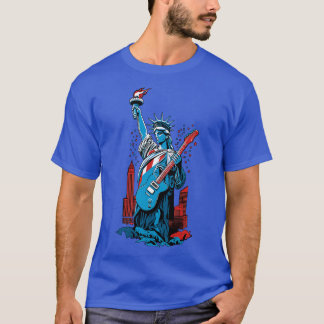 Patriotic USA 4. Juli Gitarrist Concert Festiv T-Shirt