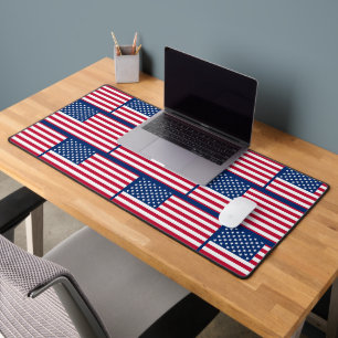 Patriotic USA American Flag Schreibtischunterlage