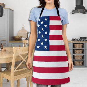Patriotic USA American Flag Stars Stripes GRILLEN Schürze