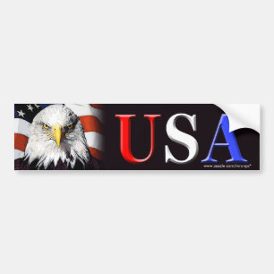 Patriotic “USA Eagle” bumper sticker Autoaufkleber