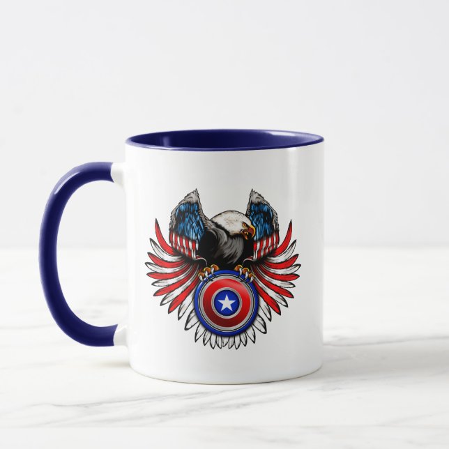 Patriotic USA Eagle Tasse (Links)