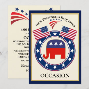 Patriotic USA Einladung