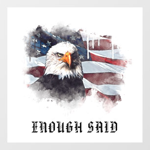 *~* Patriotic USA Flag American Bald EAGLE AP16 Fensteraufkleber