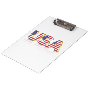 Patriotic USA Flag Clipboard Klemmbrett