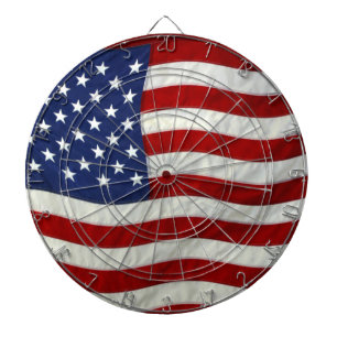 Patriotic USA Flag Dart Board Dartscheibe