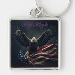Patriotic USA Flag Eagle Schlüsselanhänger