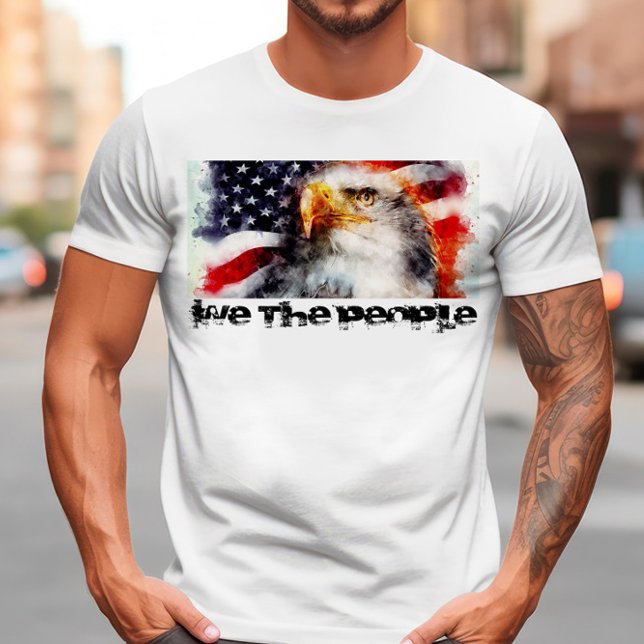 Patriotic USA Flag & Eagle T - Shirt (Von Creator hochgeladen)