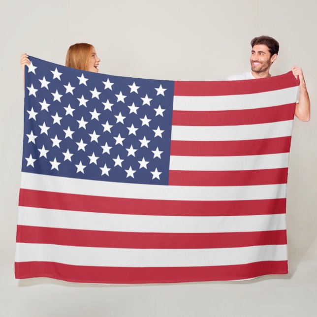 Patriotic USA Flag Fleece Blanket - American Pride (Beispiel)