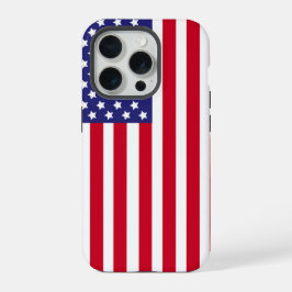 Patriotic USA Flag Stars & Stripes American iPhone 15 Pro Hülle