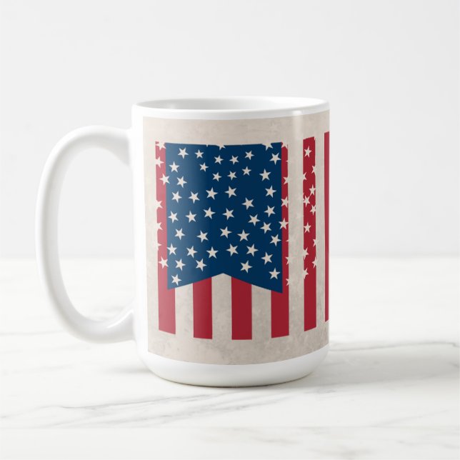 Patriotic USA Flag Tasse | American Pride Coffee C (Links)