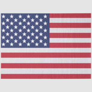 Patriotic USA Flag Tissue Paper - American Pride Seidenpapier