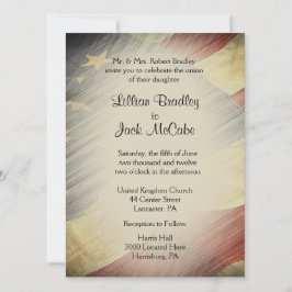 Patriotic USA Flag Wedding Einladungen