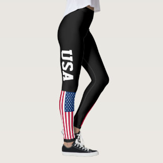 Patriotic USA Flagge Sonderfarbe Leggings